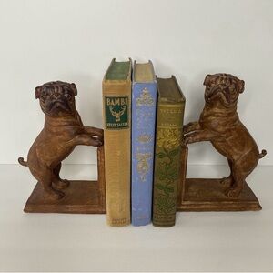 English Pug Dog Bookends